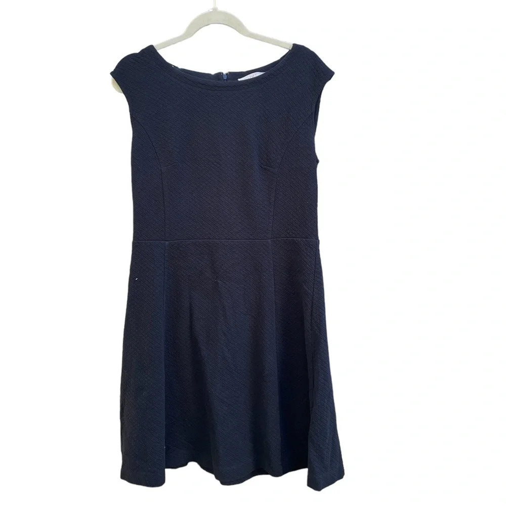 LOFT QUILTED LITTLE BLACK DRESS